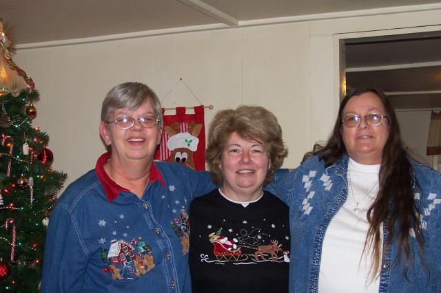 Carol Sue, Shirley, Rhonda Christmas 2007