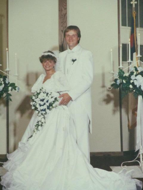 Sheila and Brock on their wedding day Sept 29 1990
