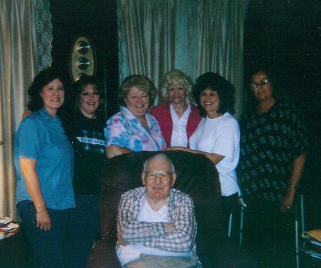 Kathy, Sharon, Shirley, Peggy, Pat, Rhonda, Uncle Arnold