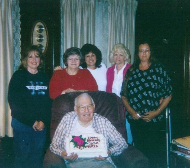 Sharon, Dottie, Pat, Peggy, Rhonda, Uncle Arnold