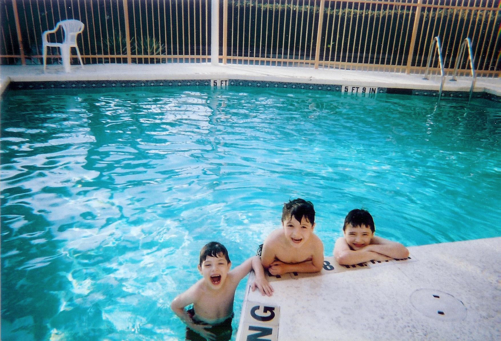 in the pool