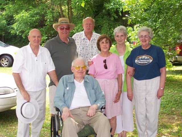 Fred, Ivan, Garland, Rita, Pauline, Joyce, Arnold