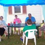 Kathy Belcher, Ressa and Anita Parsley, John, Angie, Angie's kids