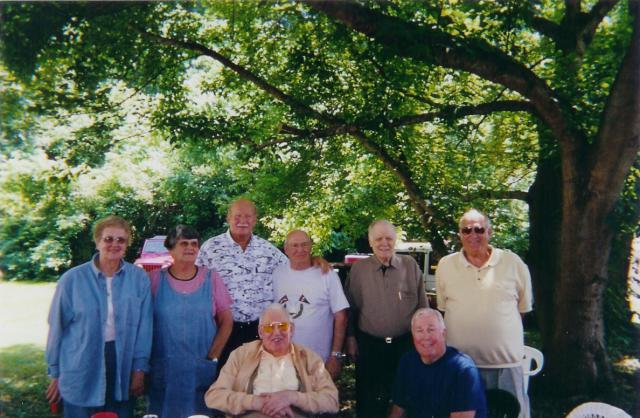 Joyce, Betty, Garland, Fred, Johnny, Ivan, Arnold, Harold