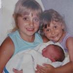 Kelsey 8, Lindsey 4, Emily one day