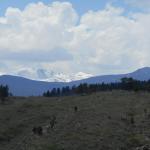 A little snow in the mountains