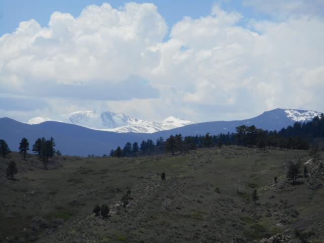 A little snow in the mountains