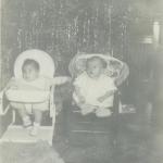 Kathy, Rhonda Christmas 1951
