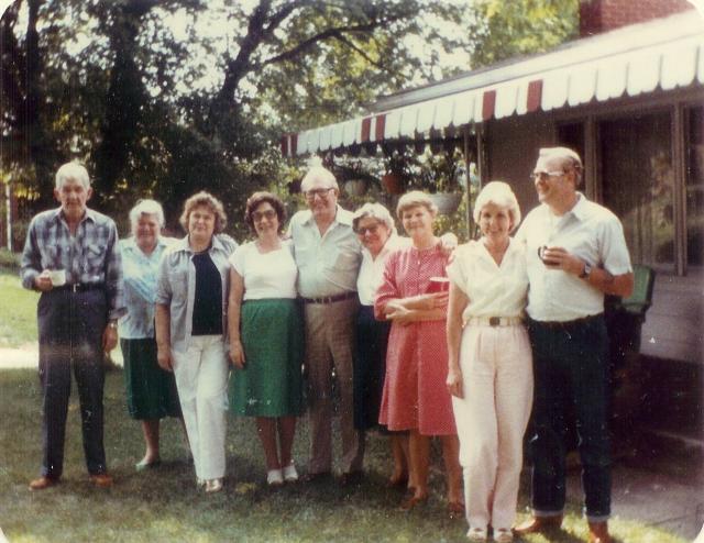 Fred, Ruth, Mick, Nell, Arnold, Myrt, Maude, Ruth, Harold