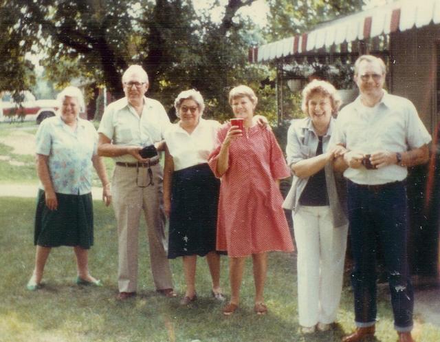 Ruth, Arnold, Myrt, Maude, Mick, Harold 